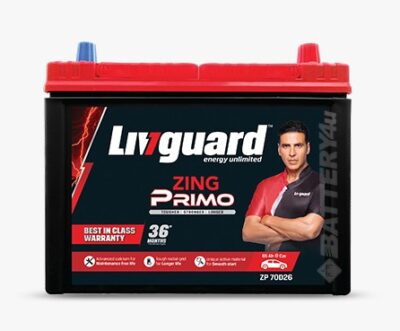 Livguard Automotive Battery ZP 70D26 L Trivandrum